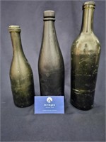 18th & 19th Hand-blown Century Wine Bottles