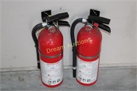 2 Fire Extinguishers, Fully Charged