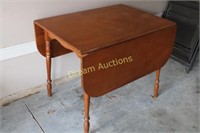 Wooden Drop Leaf Table 53x36x30H, Open