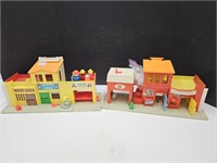 Vintage 1973 Fisher Price Little People Family Vie