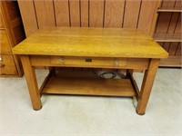 Short Wood Desk - Heirloom Gray Furniture Co