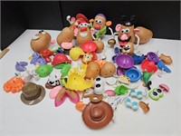 Large Lot of Potato Heads & Parts All Clean
