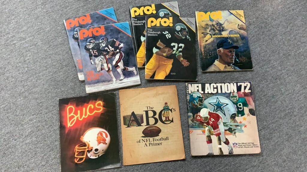 Box of Vintage Football Magazines