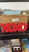 4 XOXO Wooden signs