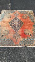 Oriental Hand Knotted Carpet  5' 7" x 6’6”