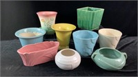 9 Vintage Pottery Planters