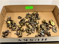 Box Lot - Vintage Brass Wire Connectors