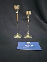 Pair of Silverplate Candle Holders