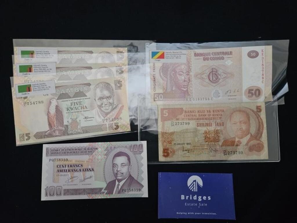 Paper Currency from African Countries