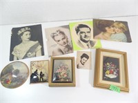 Qty of Vintage Pictures in Basket