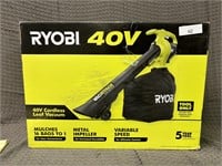 Ryobi 40v cordless leaf vacuum