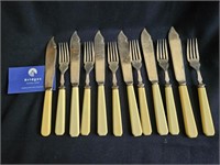 Set of 6 Knives/Forks Silverplated by Sheffield