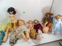 Qty of Antique/Vintage Dolls, Parts and more