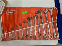Gray 14 Piece Metric Wrench Set