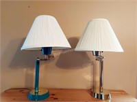 2 - SWIVEL ARM TABLE LAMPS