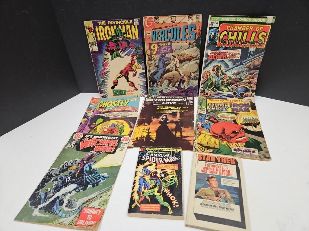 Vintage Comic Books & 2 Books