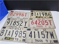 Indiana Embossed License Plates