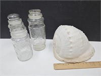 Lg. Seashell & Storage Jar