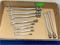 Box Lot - 10 SNAP-ON Open End Combination Wrenches