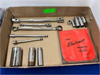 Box Lot - SNAP-ON Wrenches Sockets Tweezers Set