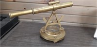 Brass Telescope & Compass, working