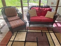 3 Piece Patio Set - Loveseat, Chair & Ottoman