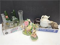 Spring Time Picnic Bear, Bunny Teapot, Vases++