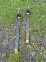 SET OF CLAMP ON BUCKET FORKS 1500LBS CAPACITY