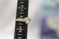 A Sterling And CZ Ring