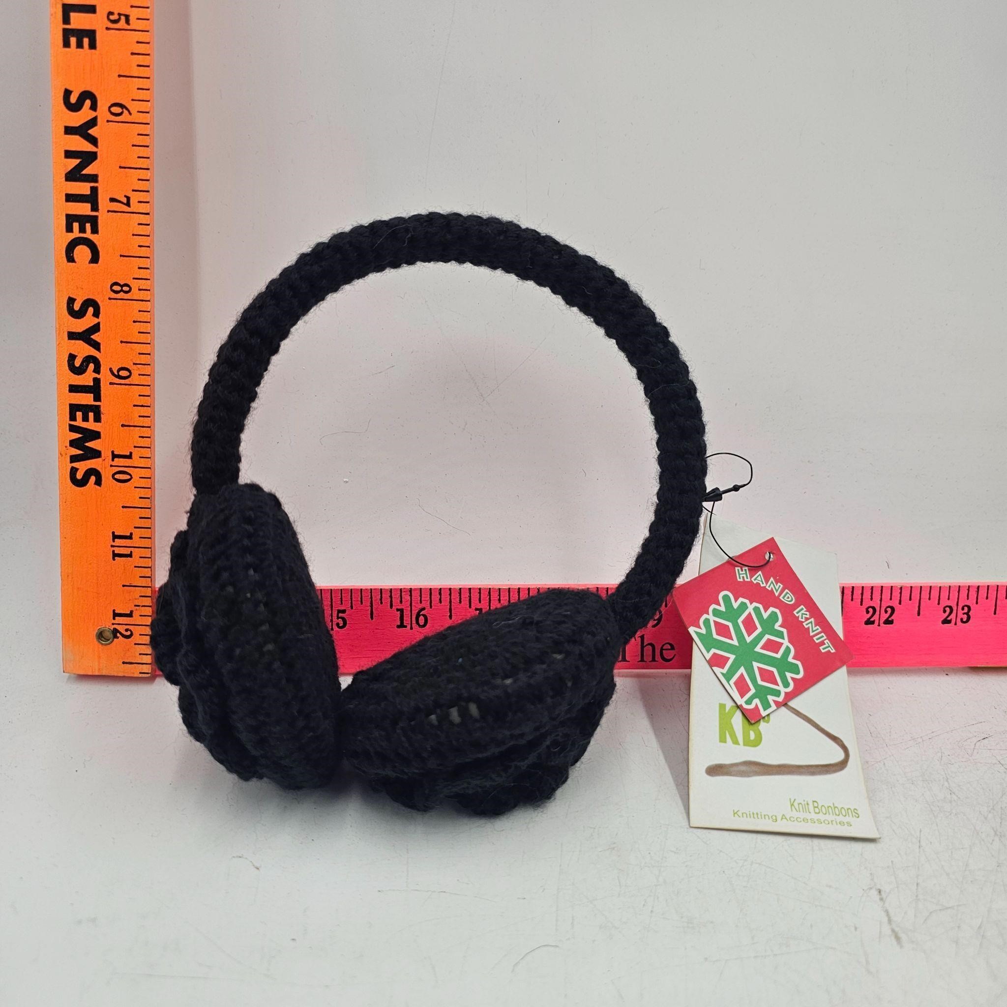 KB Hand Knit Ear Muffs, New