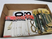 Lot of Brass House Numbers