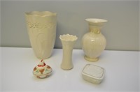 Lenox Vases and Collector Egg
