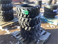 (4) Unused 10-16.5 Skid Steer Tires