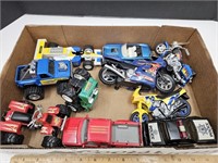 Lot of Toy Trucks, Motorcycles See Size