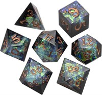 New DND Dice Set Resin Polished Edge Polyhedral