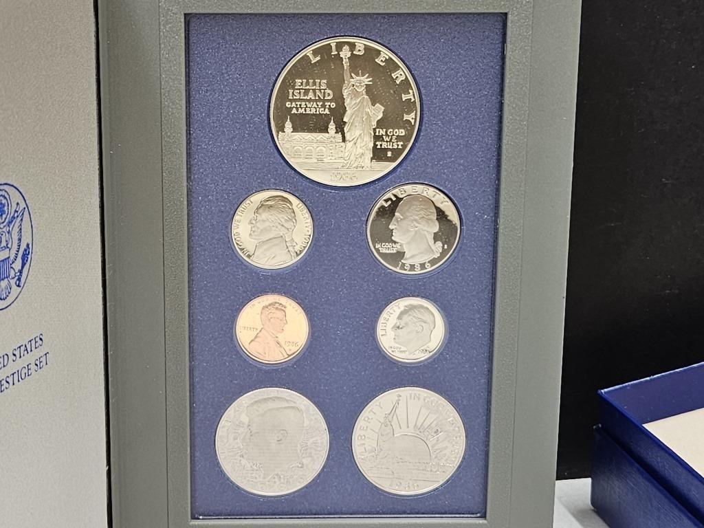 1986 United States Prestige Mint Set Silver Dollar