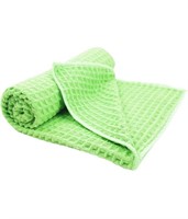 New (2) QualiKing Car Drying Towels, Waffle Weave