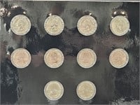 2013 America the Beautiful UNC Quarters Set Coins
