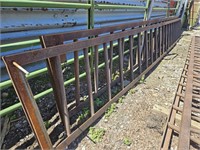 21' METAL CATTLE FEEDER PANEL - SOLID ****