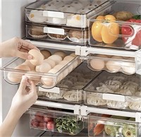 Refrigerator Organizer Bin - Large Capacity Egg
