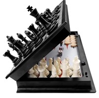 3 in 1 Chess Checkers Backgammon Set, KAILE
