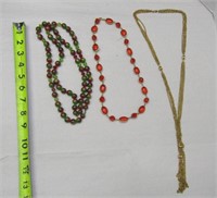 3 Mid Century Necklaces