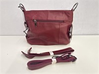 New YALUXE Real Leather purse shoulder bag