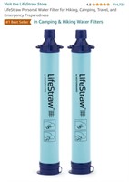New LifeStraw Personal Water Filter for Hiking,