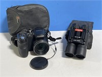 Fuji Film Camera in Soft case and National