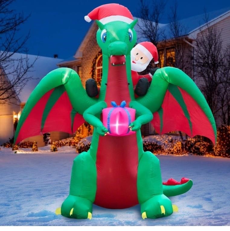 Holidayana 9 ft Christmas Inflatable Santa R