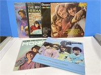 6 Record Albums - Monkees, Donovan, Hermits,
