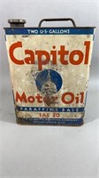 Capitol Motor Oil Can