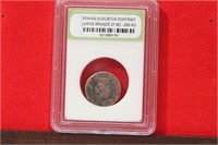 A Slabbed Large Bronze Roman Coin