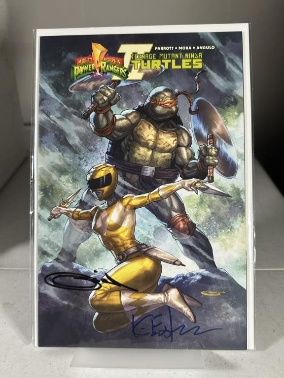 (DOUBLE SIGNED) MMPR / TMNT II (MICKEY / YELLOW